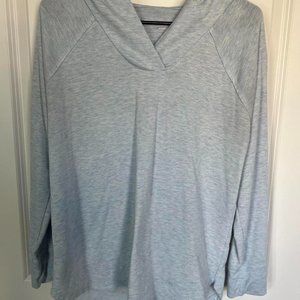 Light blue hooded pullover